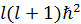 l(l+1)h^2