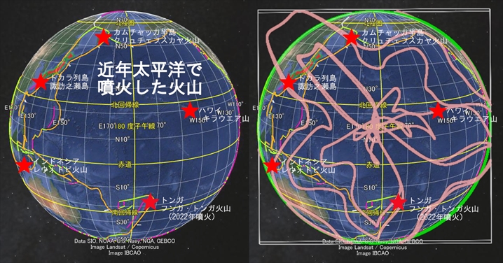 近年の火山噴火