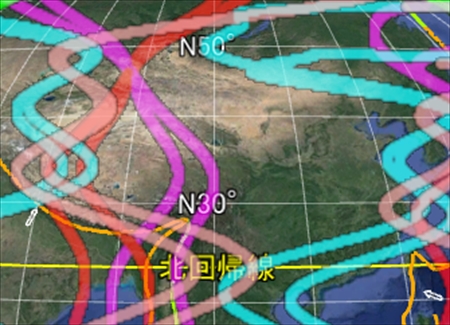 中国地震帯シミュレーション