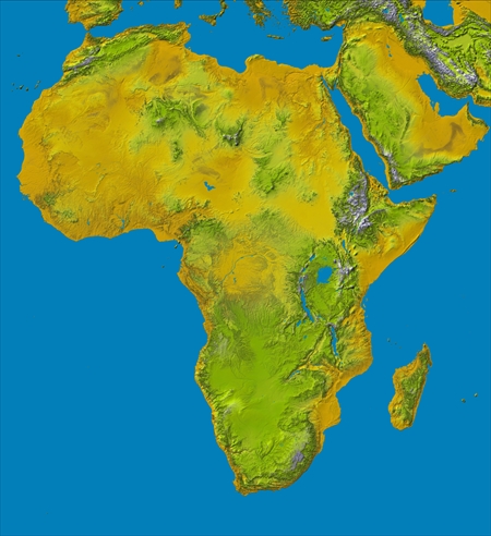 アフリカの地勢
